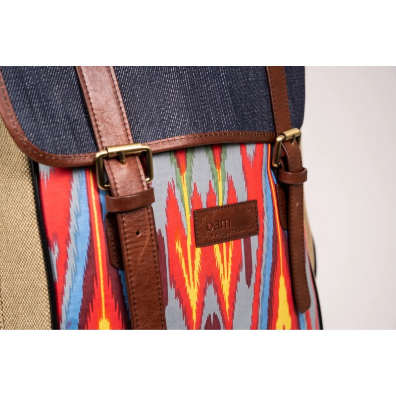 Funda Guitarra Acústica Bam Ikat Nashville gris/beige IKAT8003SCA