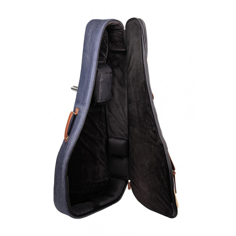 Estuche Guitarra Eléctrica Bam Ikat Nashville gris/beige IKAT8100SCA Gris