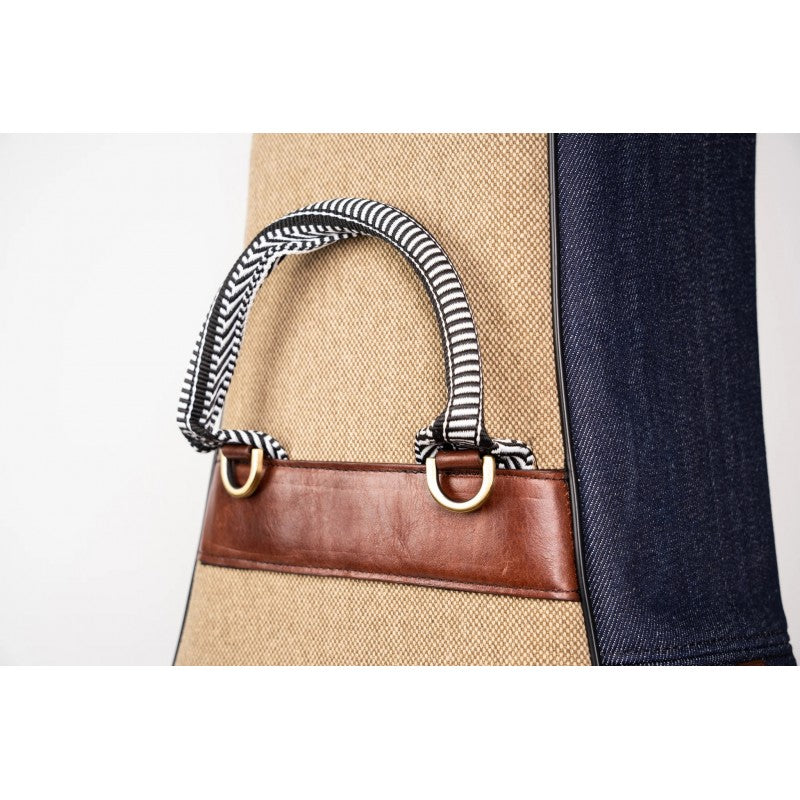 Estuche Guitarra Eléctrica Bam Ikat Nashville gris/beige IKAT8100SCA Gris