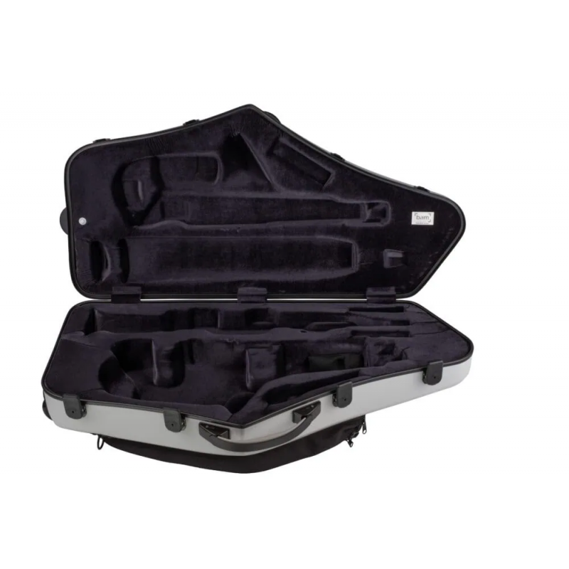 Estuche Saxo Alto y Soprano Bam Hightech 4121XL Gris