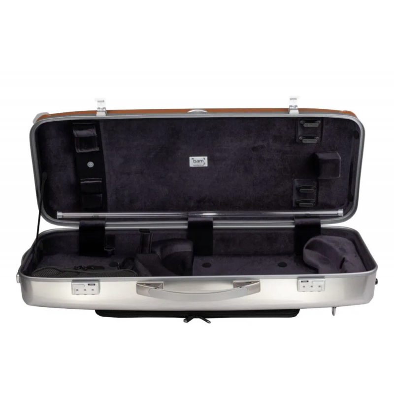 Estuche Viola Bam L'Étoile Hightech rectangular con bolsa ET5301XL Cognac