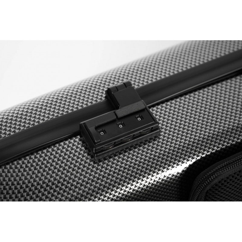 Estuche Violin 4/4 Bam Hightech rectangular 2018XL Silver Carbon