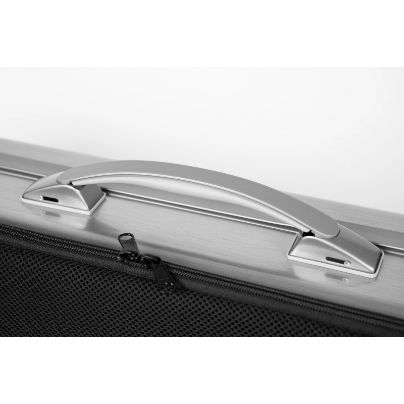 Estuche Violin 4/4 Bam La Défense Hightech rectangular DEF2018XLA Aluminio cepillado