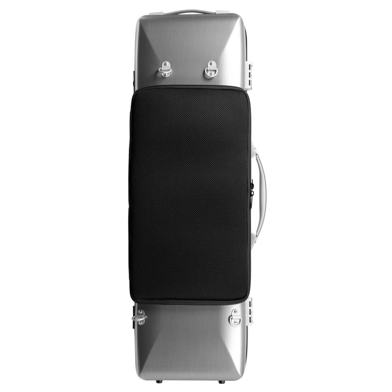 Estuche Violin 4/4 Bam La Défense Hightech rectangular DEF2018XLA Aluminio cepillado