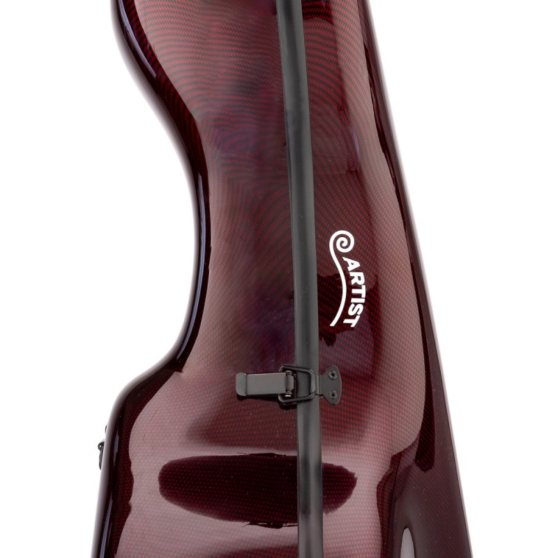 Estuche Violoncello 4/4 Artist Confort Rojo ACECACV3D_03