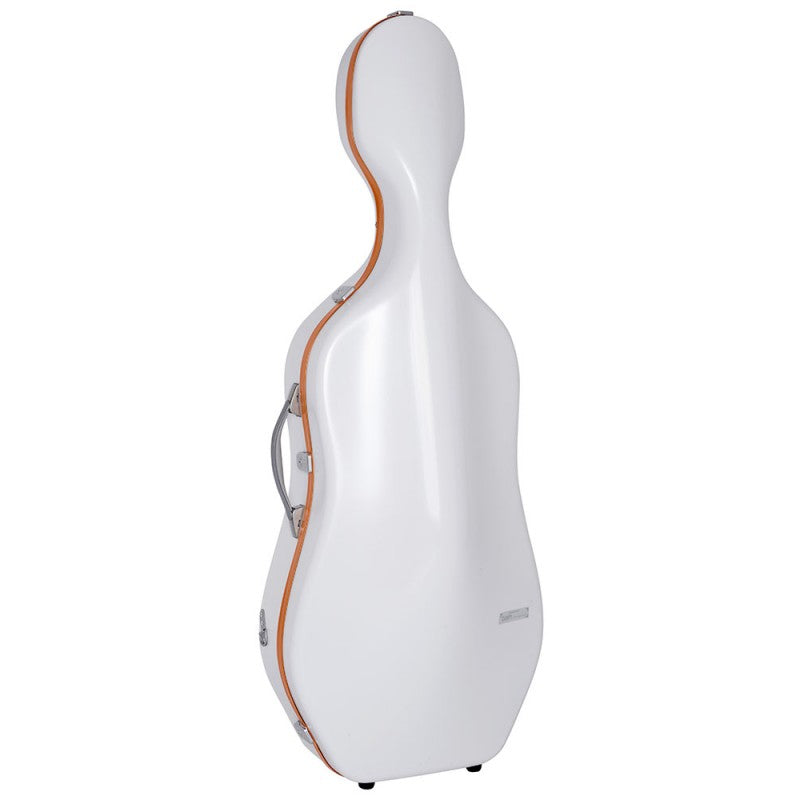 Estuche Cello 4/4 Bam Ice Suprême Hightech SUP1005XLW Blanco/Naranja
