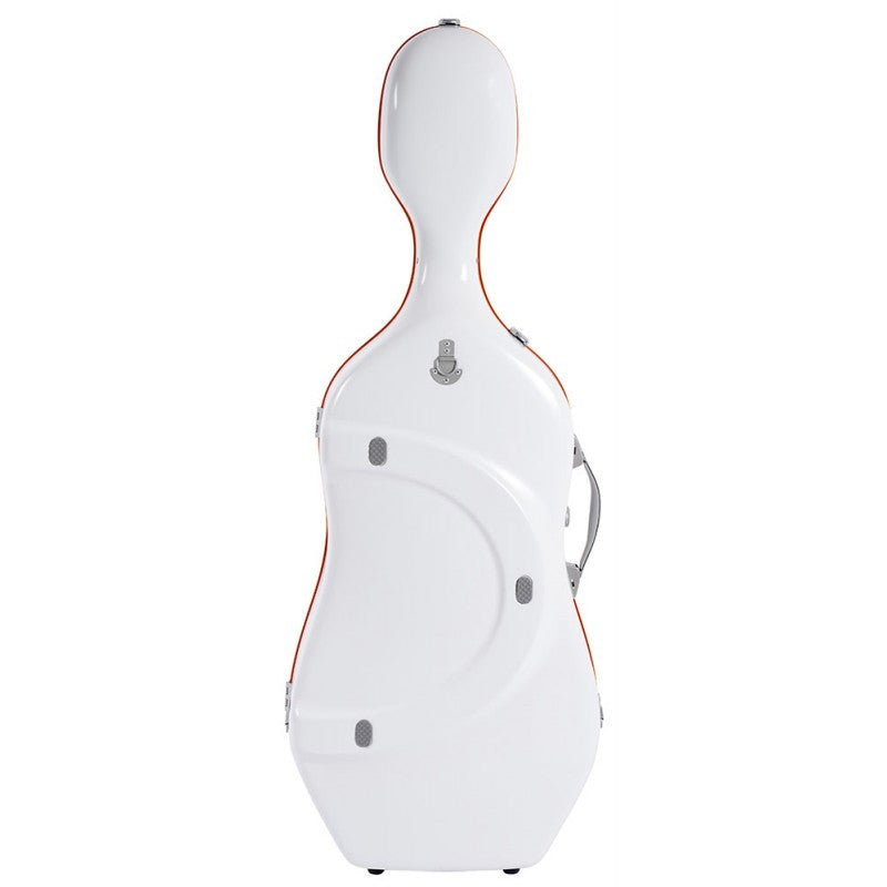 Estuche Cello 4/4 Bam Ice Suprême Hightech SUP1005XLW Blanco/Naranja