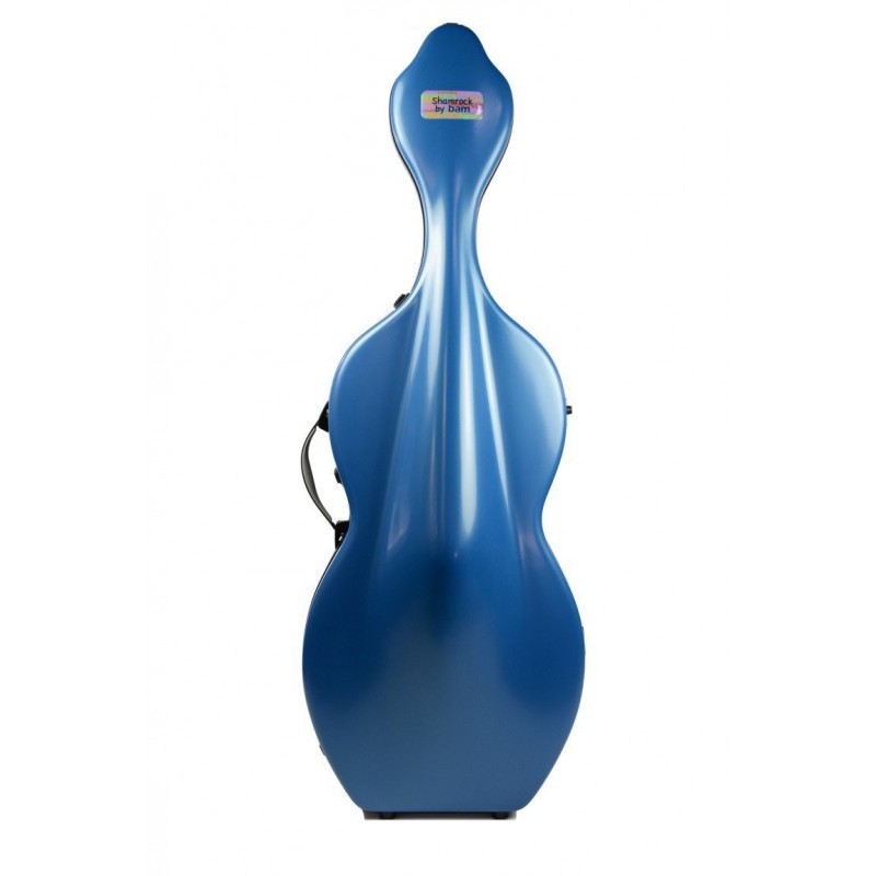 Estuche Cello 4/4 Bam Hightech Shamrock con ruedas 1003XLW Azul