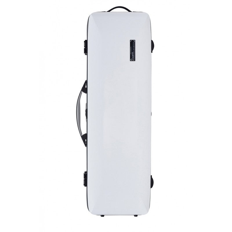 Estuche Violin 4/4 Bam Hightech Ice Suprême Hightech rectangular ICE2018XLW Blanco/Negro