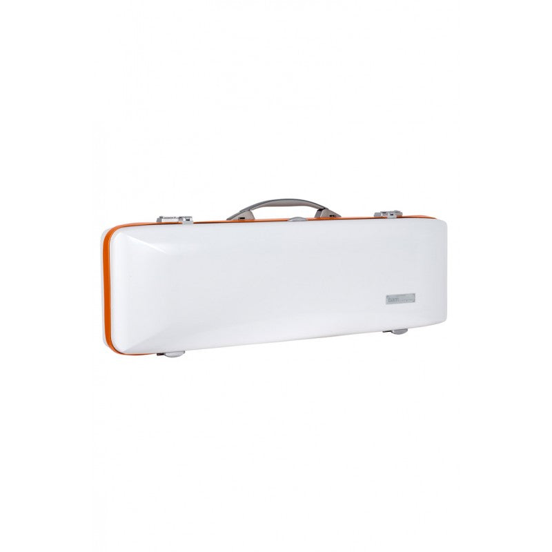 Estuche Violin 4/4 Bam Hightech Ice Suprême Hightech rectangular ICE2018XLW Blanco/Naranja