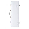Estuche Violin 4/4 Bam Hightech Ice Suprême Hightech rectangular ICE2018XLW Blanco/Naranja