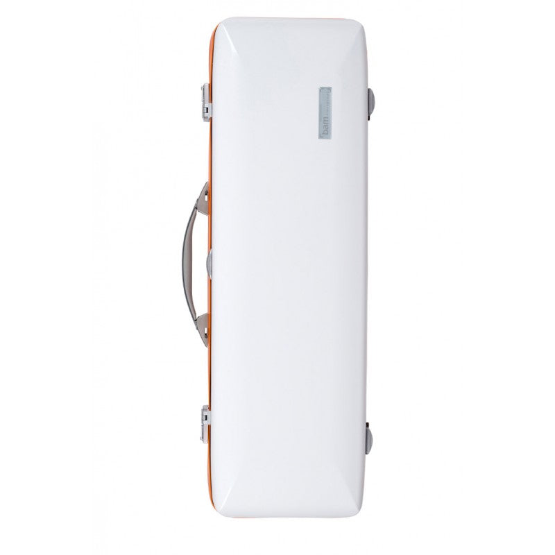 Estuche Violin 4/4 Bam Hightech Ice Suprême Hightech rectangular ICE2018XLW Blanco/Naranja