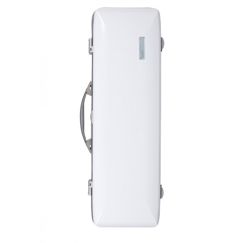 Estuche Violin 4/4 Bam Hightech Ice Suprême Hightech rectangular ICE2018XLW Blanco/Plata