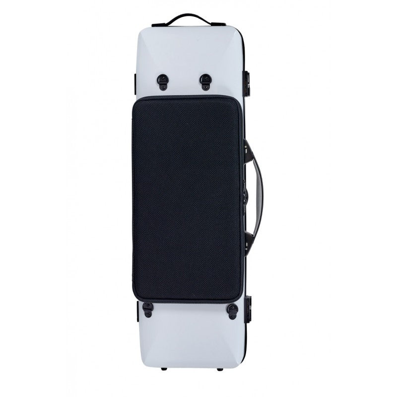 Estuche Violin 4/4 Bam Hightech Ice Suprême Hightech rectangular ICE2018XLW Blanco/Negro