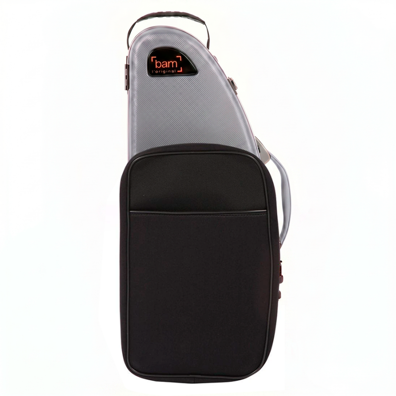 Estuche Saxo Alto Bam Panther Hightech con bolsa PANT4101XLP Gris