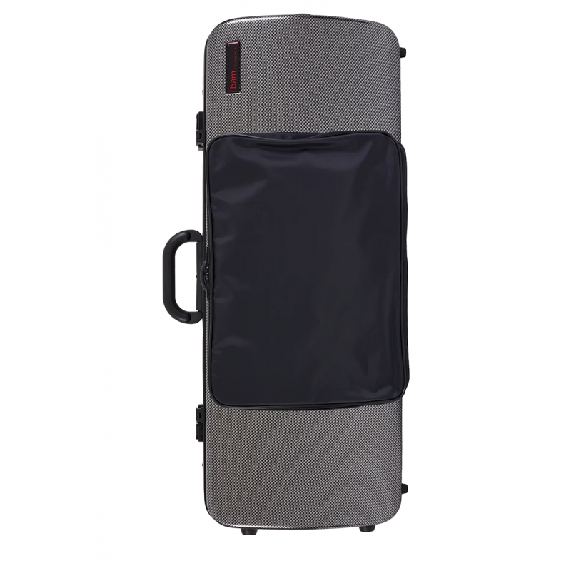 Estuche Viola Bam Hightech rectangular con bolsa 2202XL Silver Carbon