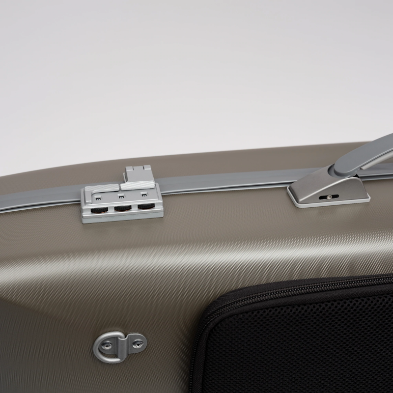 Estuche Viola Bam Suprême Hightech rectangular SUP5301XL Champagne/Plata