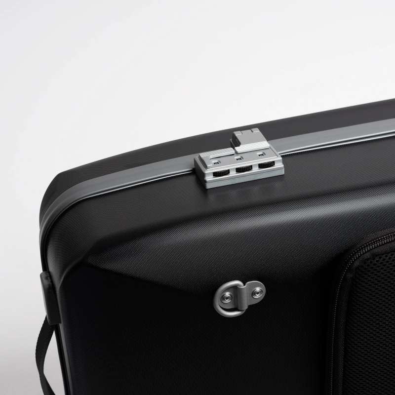 Estuche Viola Bam Suprême Hightech rectangular SUP5301XL Negro/Plata
