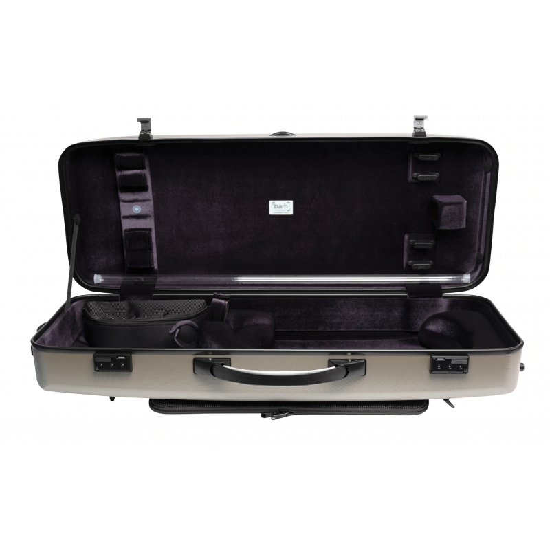 Estuche Viola Bam Suprême Hightech rectangular SUP5301XL Champagne/Negro