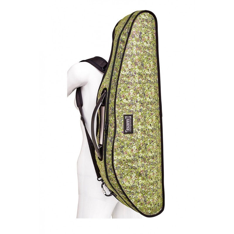Funda Violin 4/4 Bam Hoody Flower modelo Hightech Slim HO2000XLF Verde