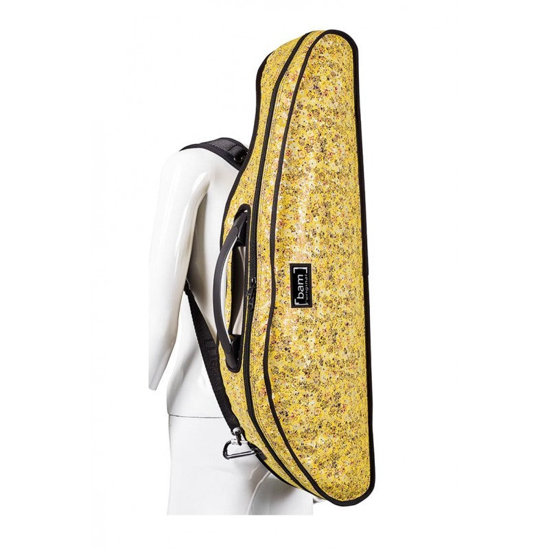 Funda Violin 4/4 Bam Hoody Flower modelo Hightech Slim HO2000XLF Amarillo