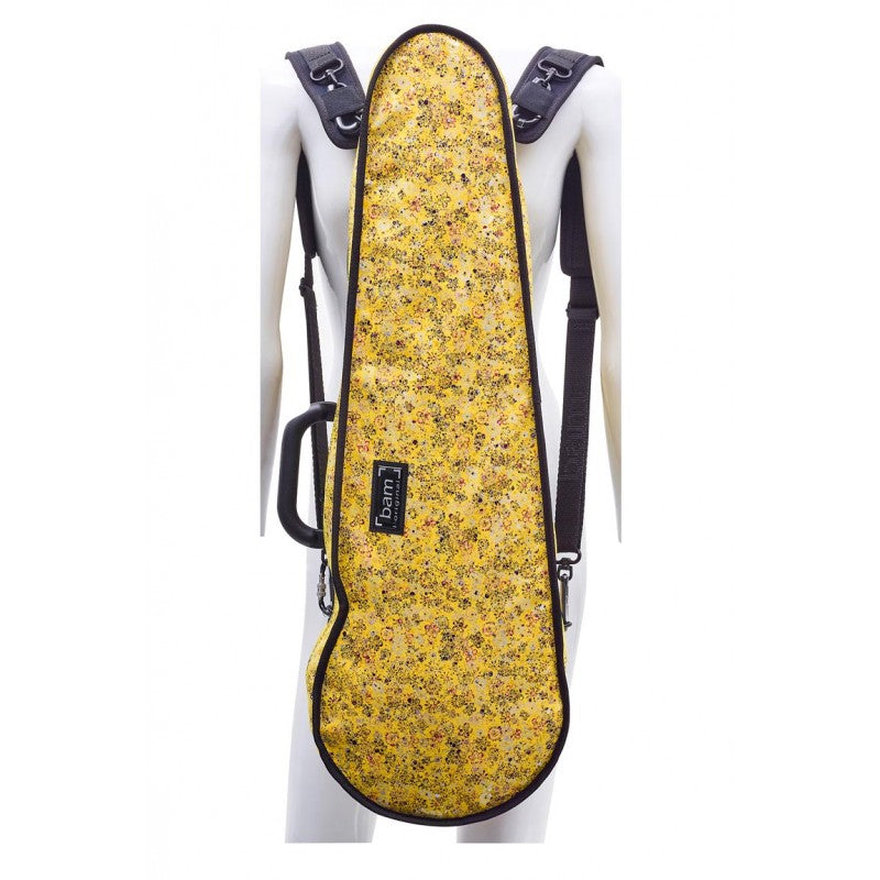 Funda Violin 4/4 Bam Hoody Flower modelo Hightech forma HO2002XLF Amarillo