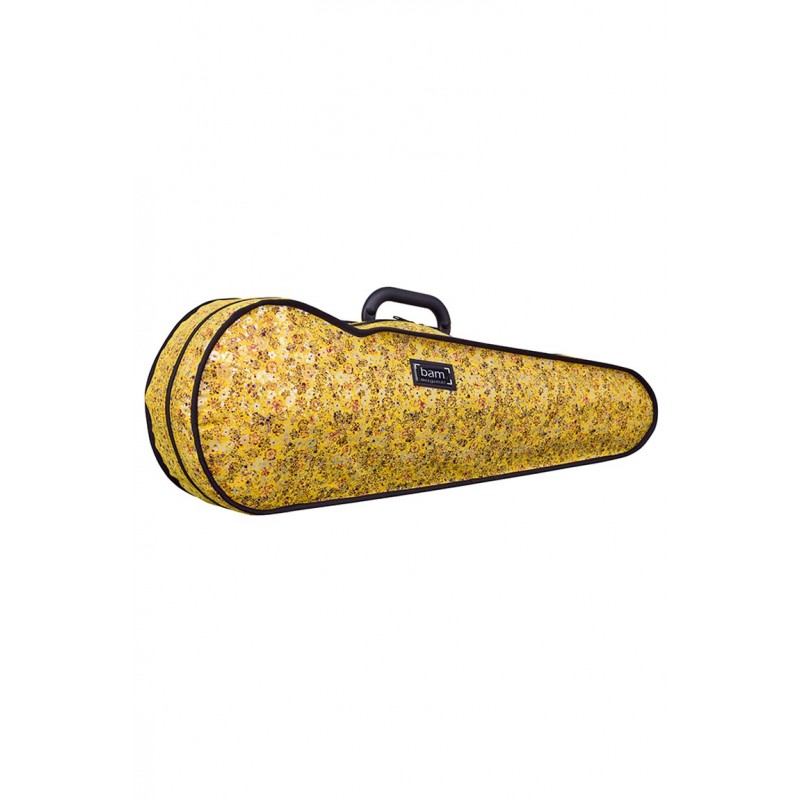 Funda Violin 4/4 Bam Hoody Flower modelo Hightech forma HO2002XLF Amarillo