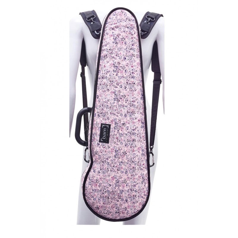 Funda Violin 4/4 Bam Hoody Flower modelo Hightech forma HO2002XLF Rosa