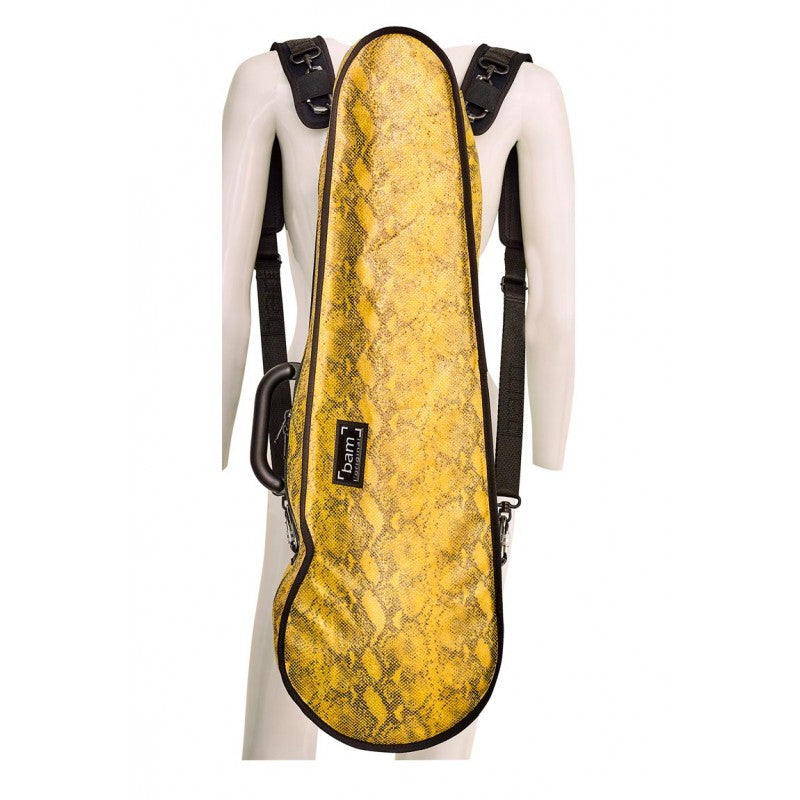 Funda Violin 4/4 Bam Hoody Snake modelo Hightech forma HO2002XLS Amarillo
