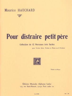 Pour Distraire Petit Pere para Violin. Hauchard, M.