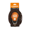 Cable Instrumento Ashton Jack - Jack 6m Tela Rojo y Negro GW20R