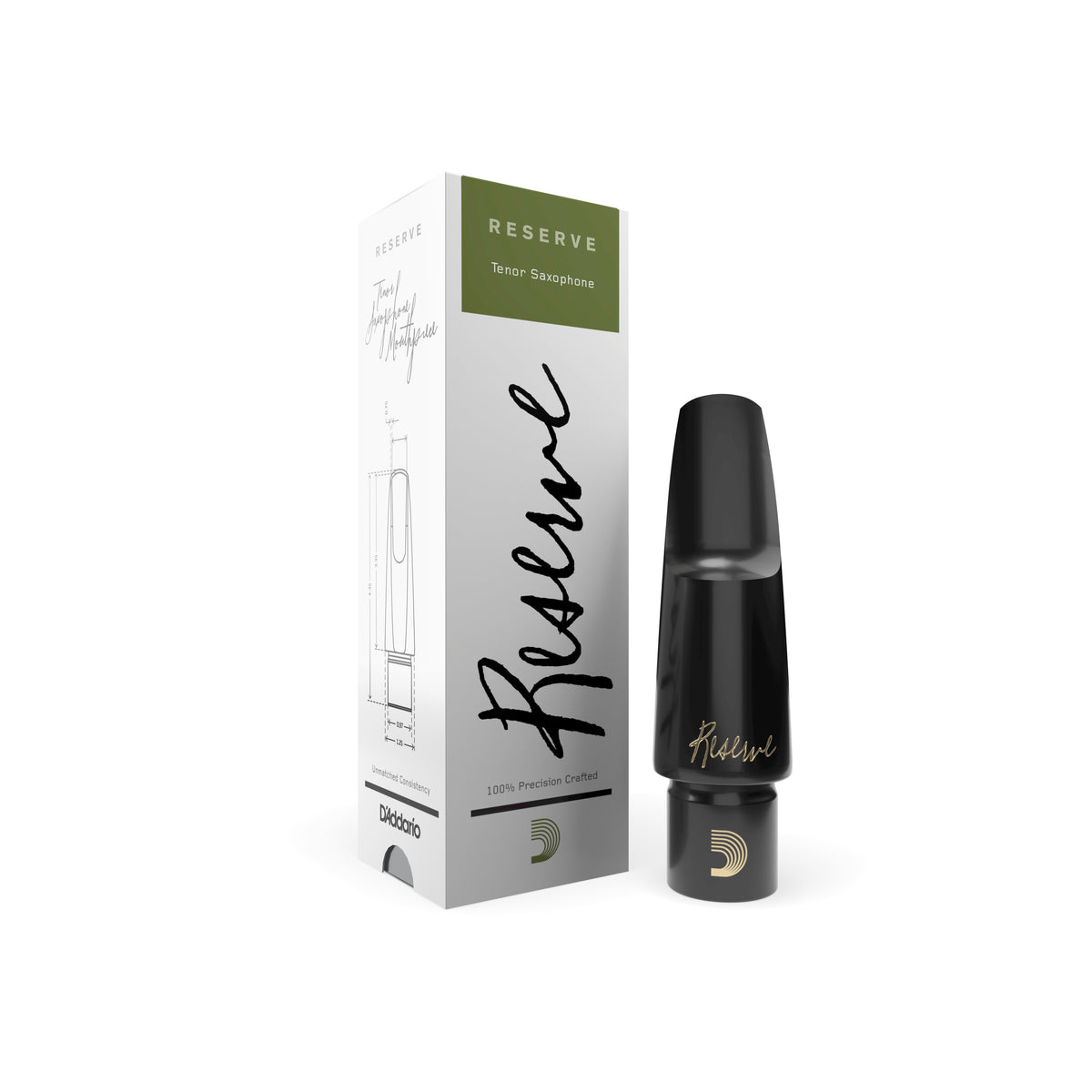 Boquilla Saxofon Tenor D'Addario Reserve - D190 (1.90mm, Medio-Long Facing)