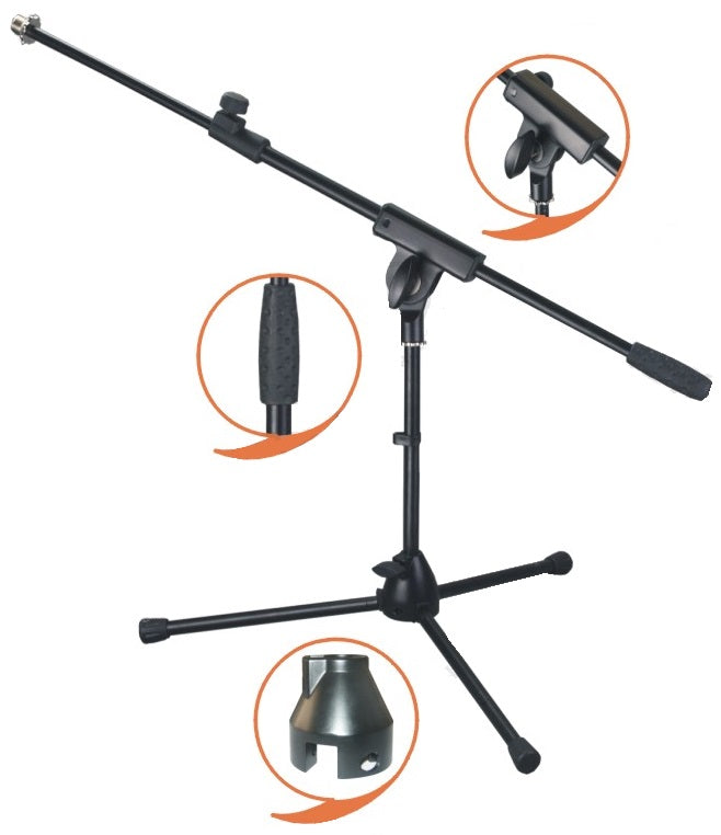 Soporte Microfono EK Jirafa Corto MS010