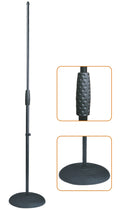 Soporte Microfono EK Recto Base Redonda Hierro Fundido MS025