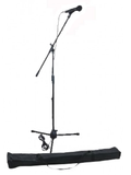 Set Soporte Microfono EK con Microfono Dinamico Pinza y Cable MS1