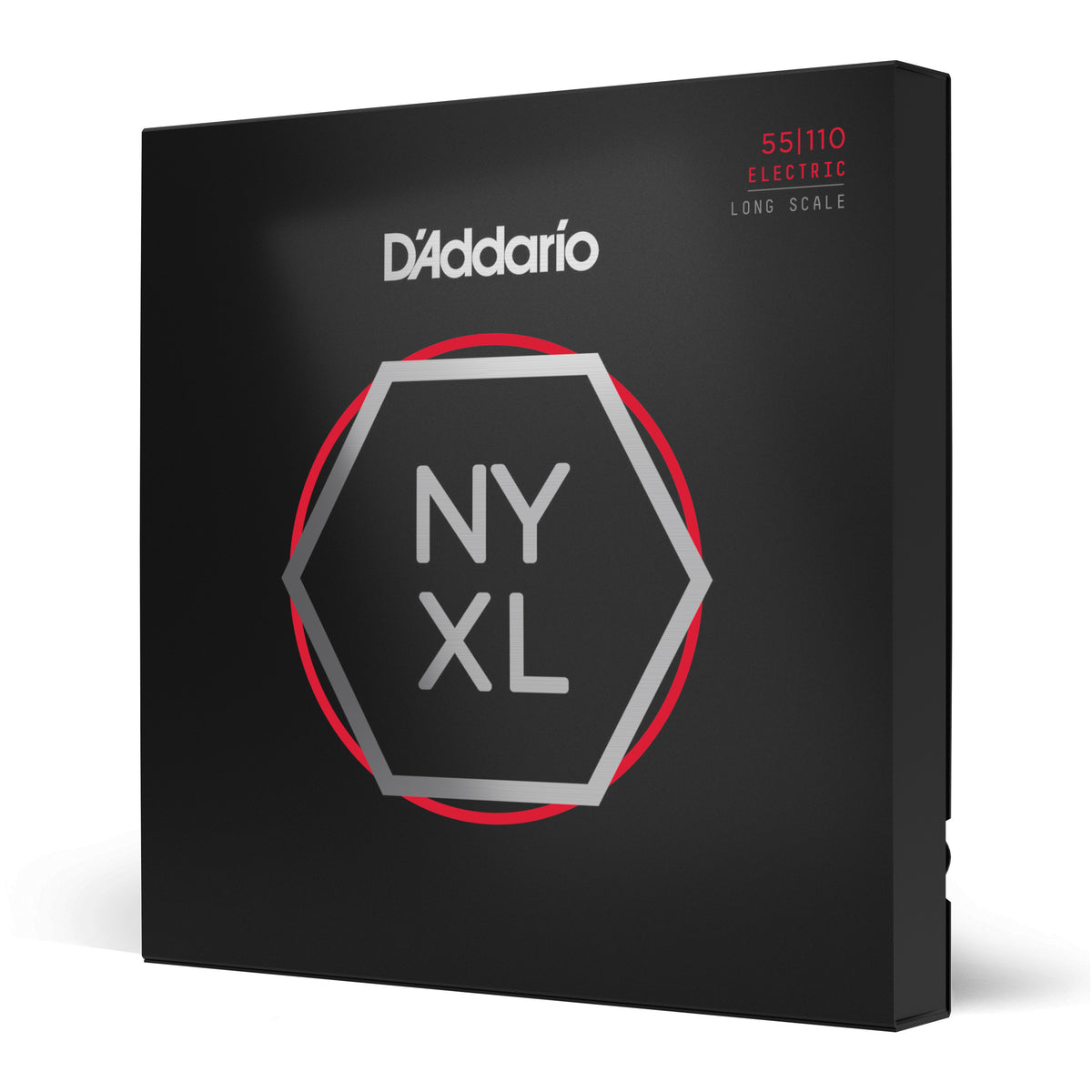 Juego Cuerdas Guitarra Bajo D'Addario Entorchado Niquel Escala Larga Tension Fuerte NYXL55110