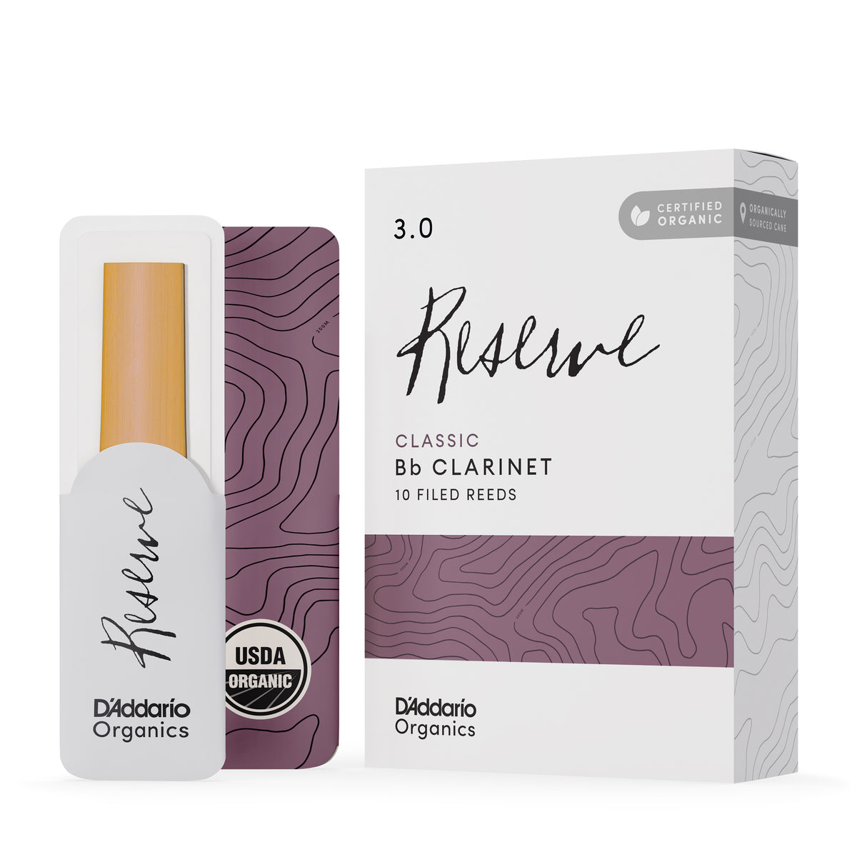 Caña Clarinete Sib D'Addario Organic Reserve Classic n 3.0