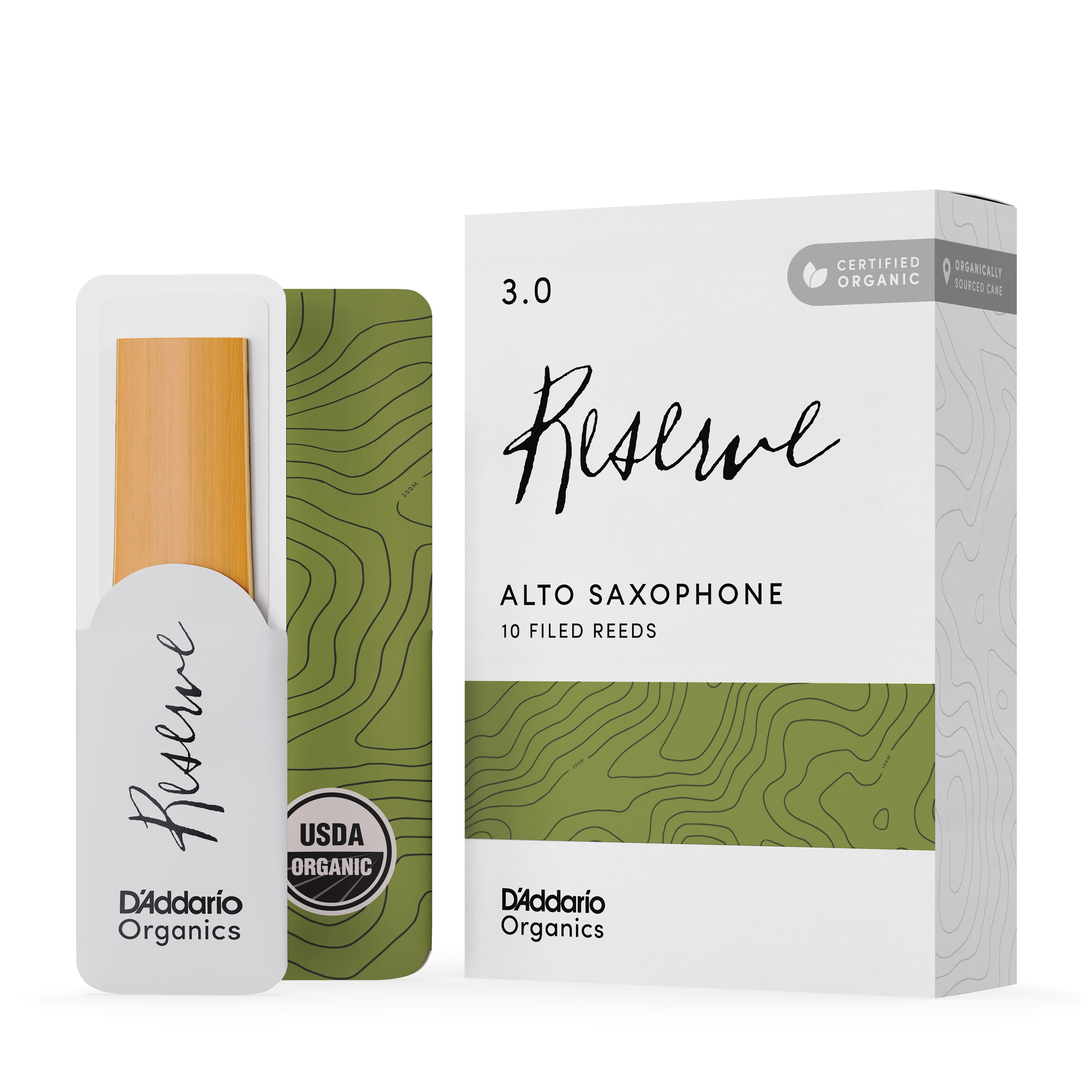 Caña Saxofon Alto D'Addario Organic Reserve n 3.0