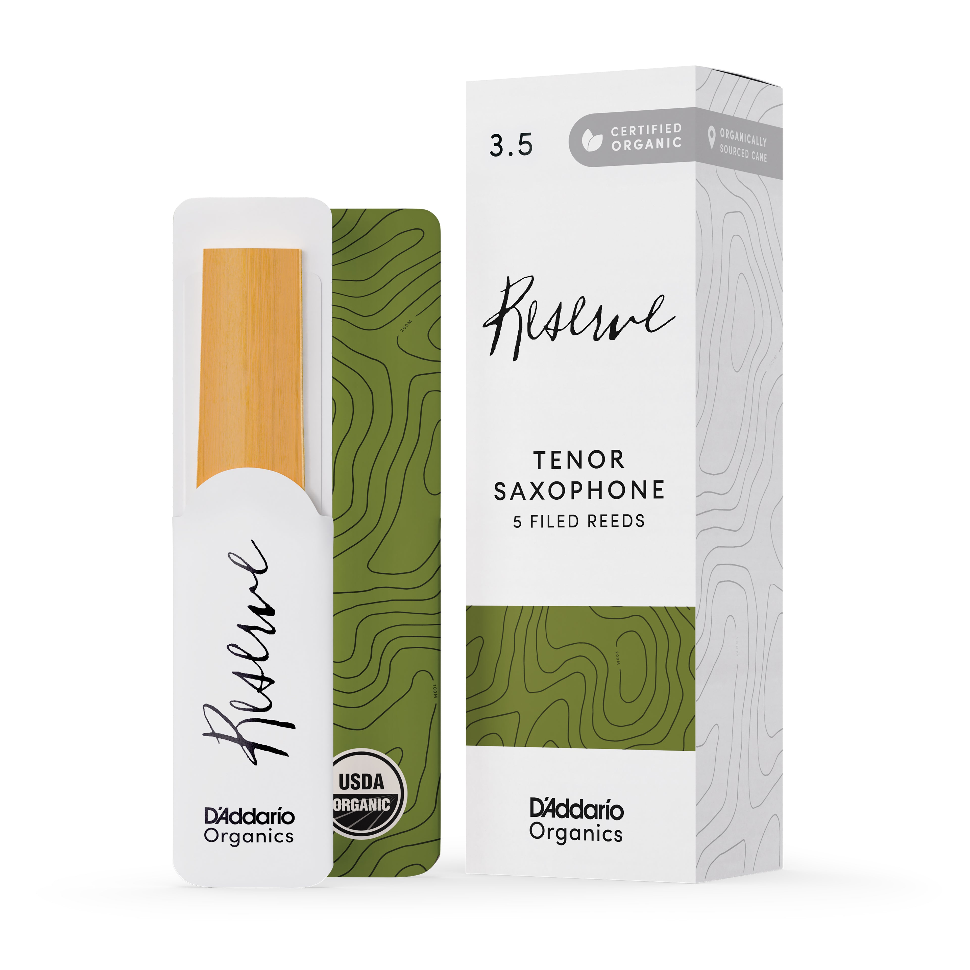 Caña Saxofon Tenor D'Addario Organic Reserve n 3.5