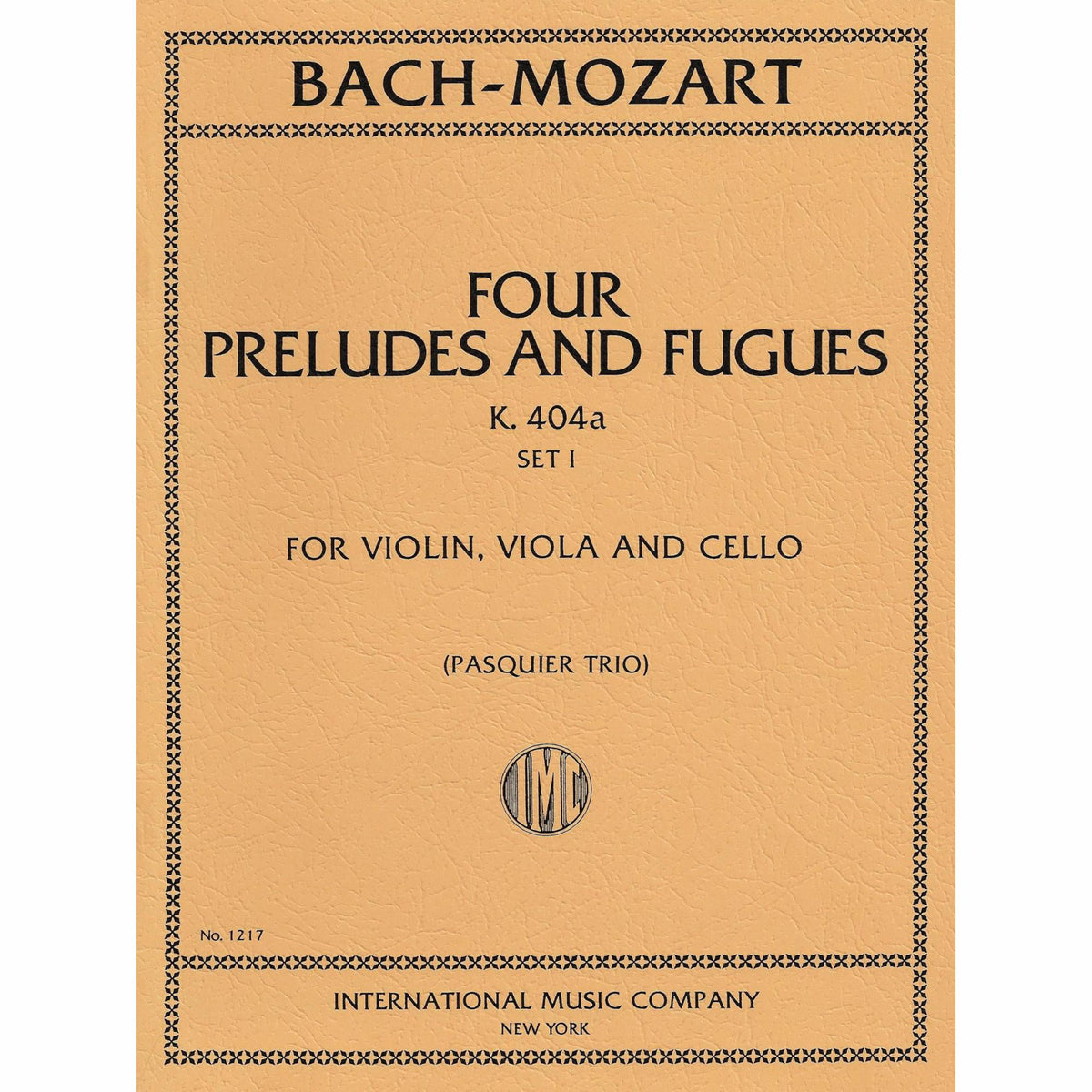 Four Preludes and Fugues K. 404a Set I. Bach + Mozart