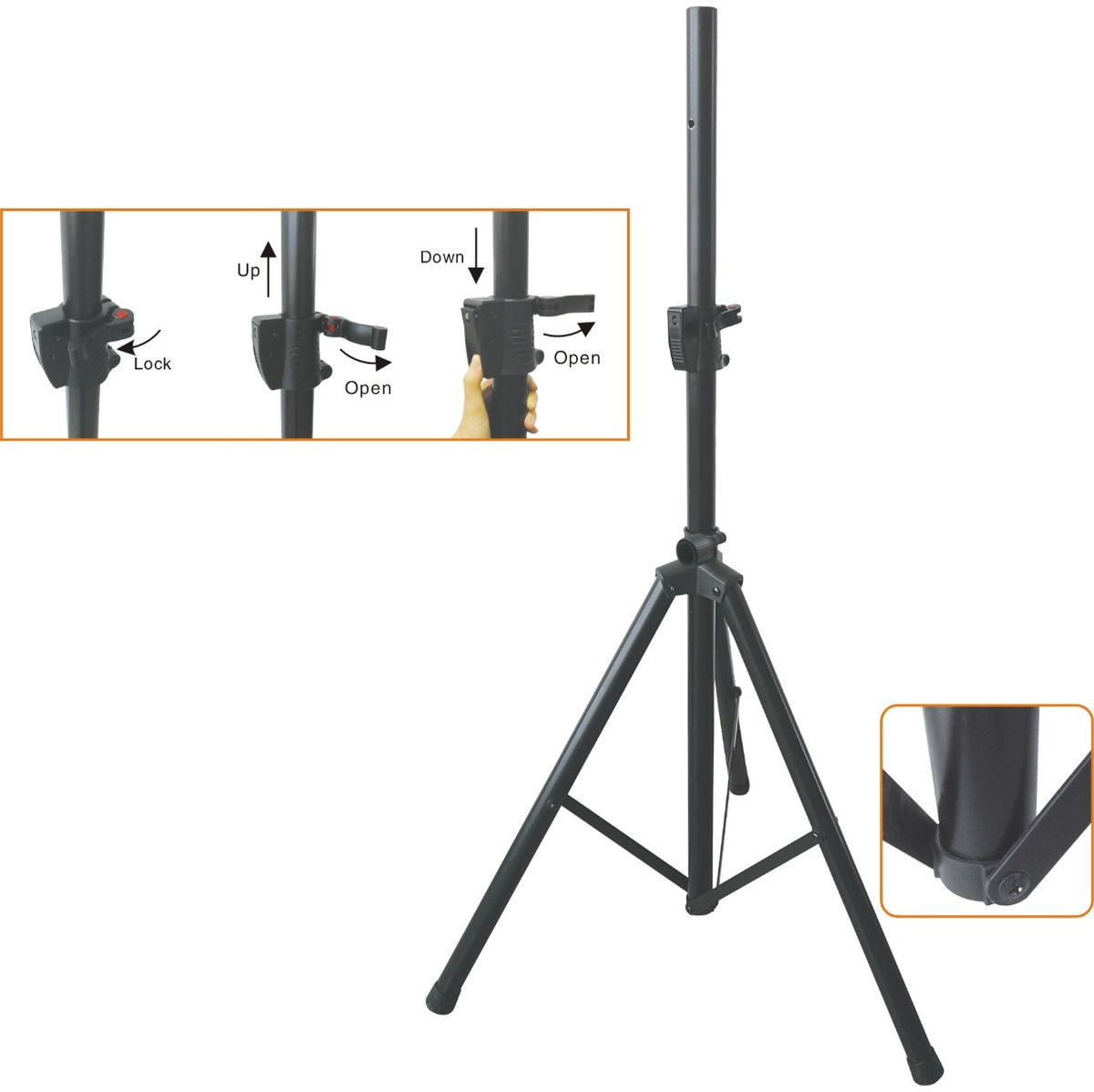 Soporte Columna EK Tripode Aluminio con Sistema de Seguridad SS046