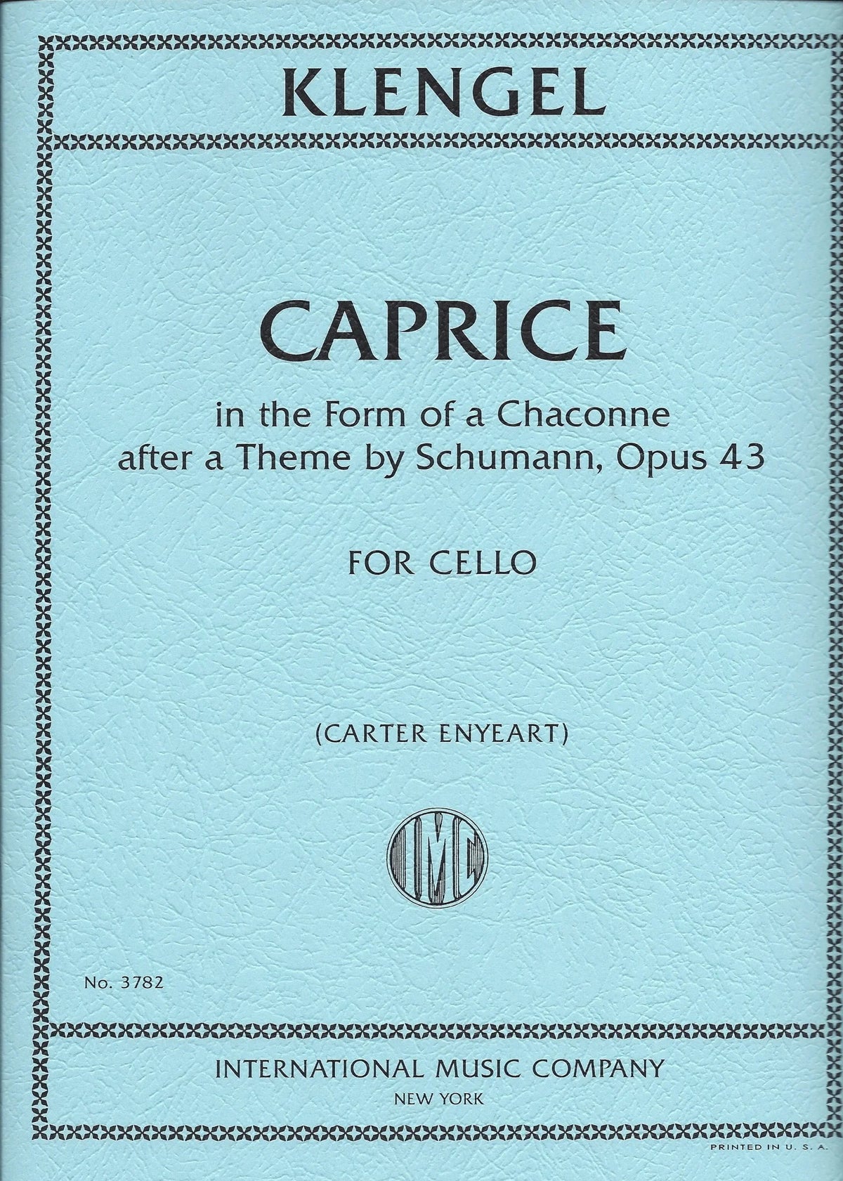 Caprice Op. 43 para Violonchelo. Klengel, J.
