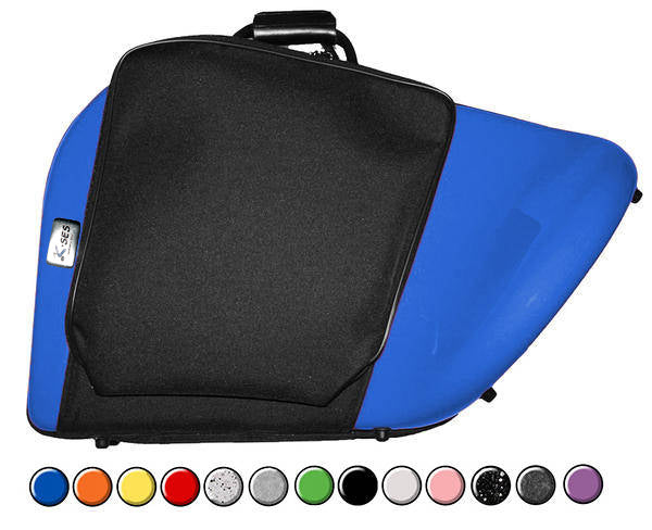 Estuche Trompa Kses Premium Campana Desmontable 2 Sordinas Azul