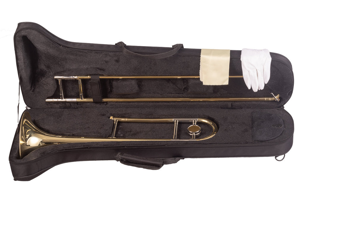 Trombon Tenor Sib Amadeus Tubo Ancho Lacado TT811L - vista 8