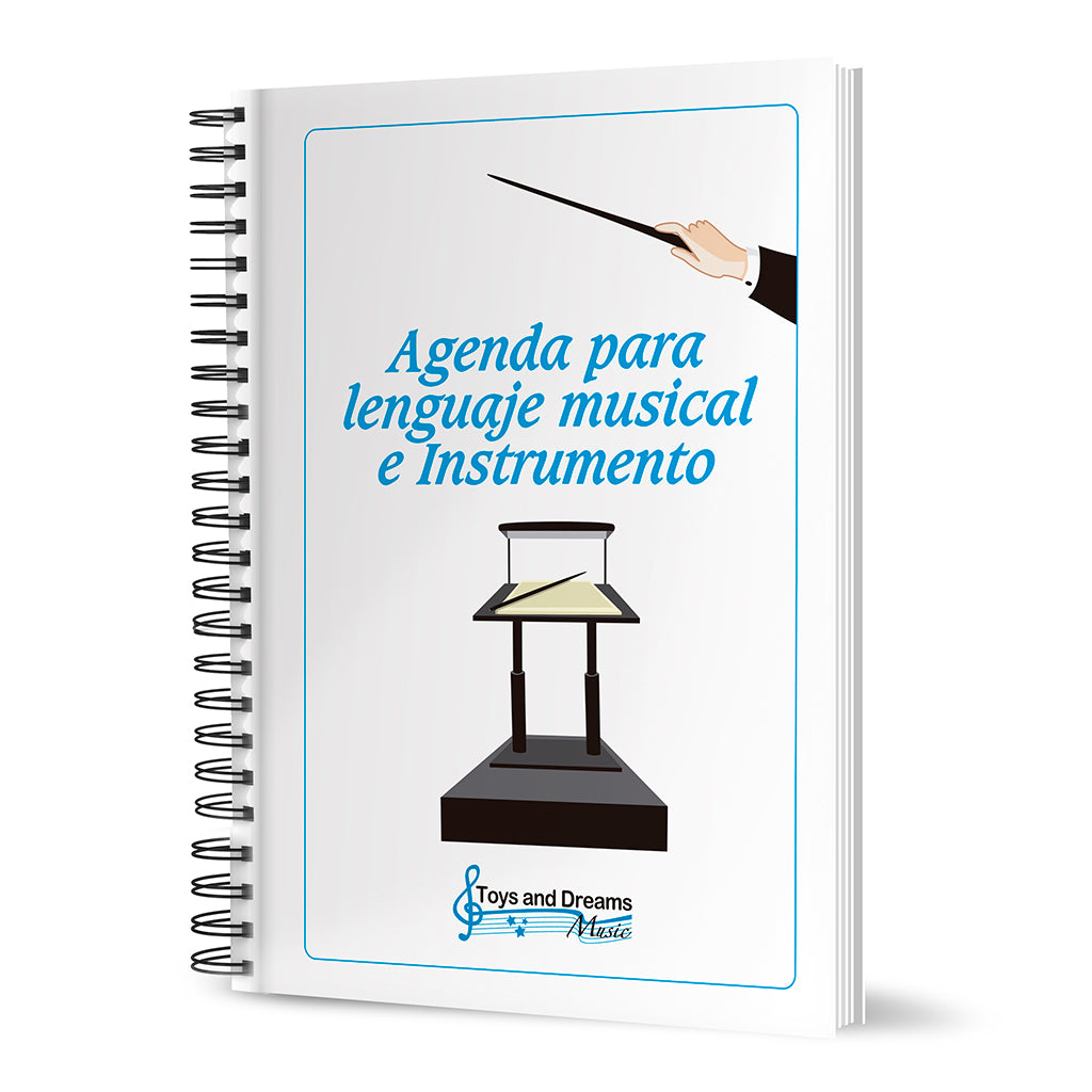 Agenda para Lenguaje Musical e Instrumento Toys and Dreams A5 con Espiral
