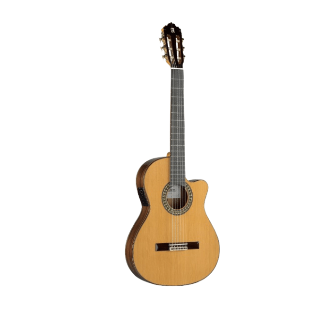 Guitarra Clasica Alhambra Caja Estrecha Electrificada Cut-Away 5 P CT E2