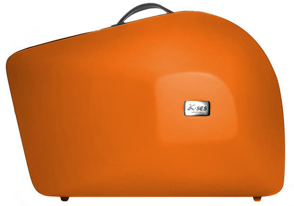 Estuche Trompa Kses Premium Mate Campana Desmontable 2 Sordinas Naranja