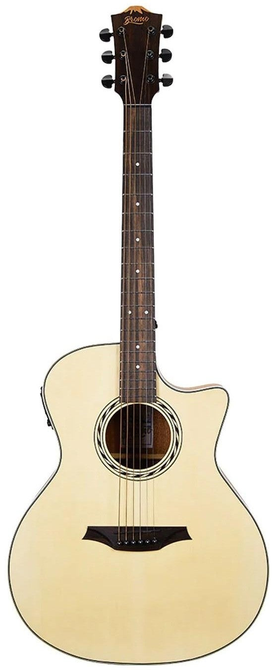 Guitarra Electroacustica Bromo Appalachia Auditorium Cutaway Tapa Abeto BAA2CE