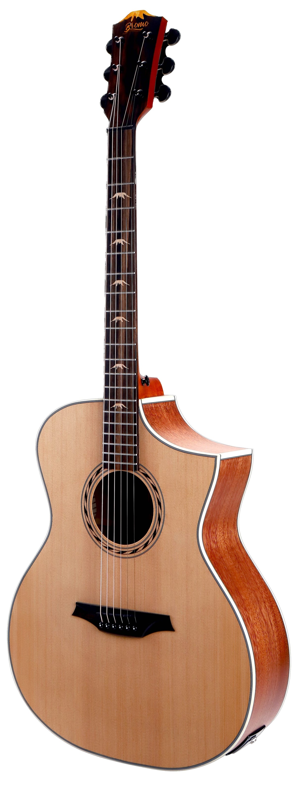 Guitarra Electroacustica Bromo Appalachia Hillside Auditorium Cutaway Tapa Abeto BAA4CE - vista 4