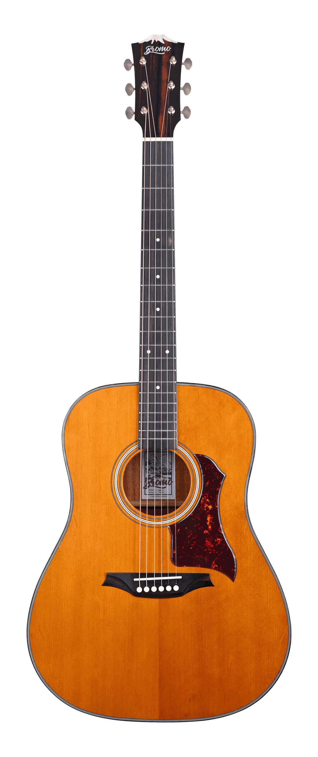 Guitarra Acustica Bromo Denali Dreadnought Vintage Tapa Maciza Abeto Tostado BAN1V - vista 2